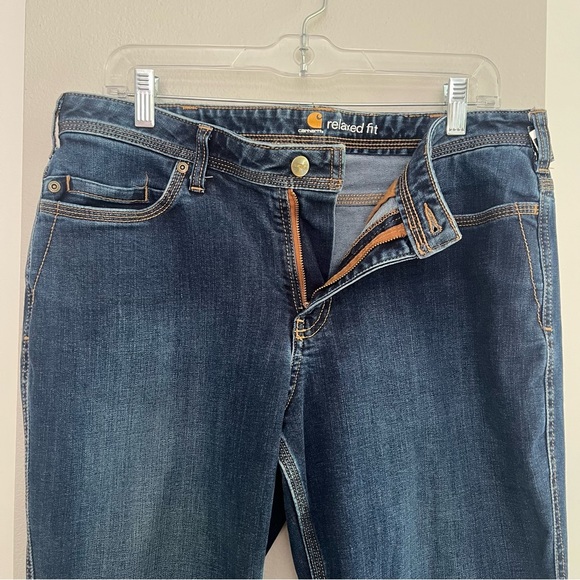 Carhartt Women’s Workwear Utility Jeans – Relaxed Fit Bootcut – Size 12 Regular - Picture 7 of 13